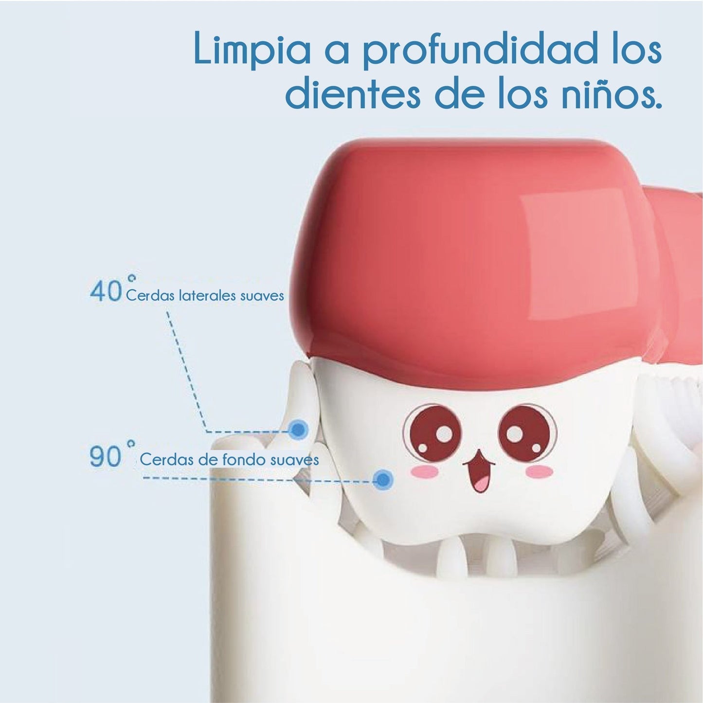 Cepillo de dientes en forma de U para niños