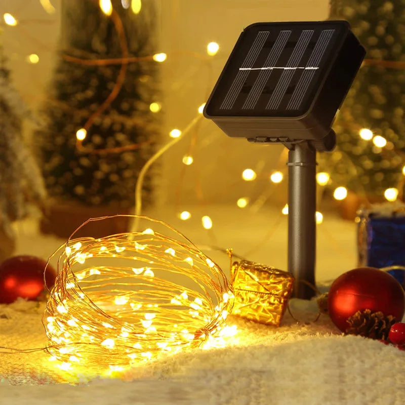 Guirnaldas de navidad - luz solar hada