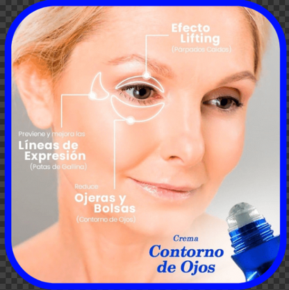 Crema anti edad Roll on para Ojeras